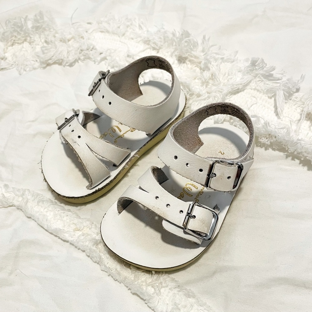 Size 2 Sea Wees by Salt Water Sandals. Light wear.